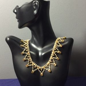 Yellow and Clear Diamond Choker